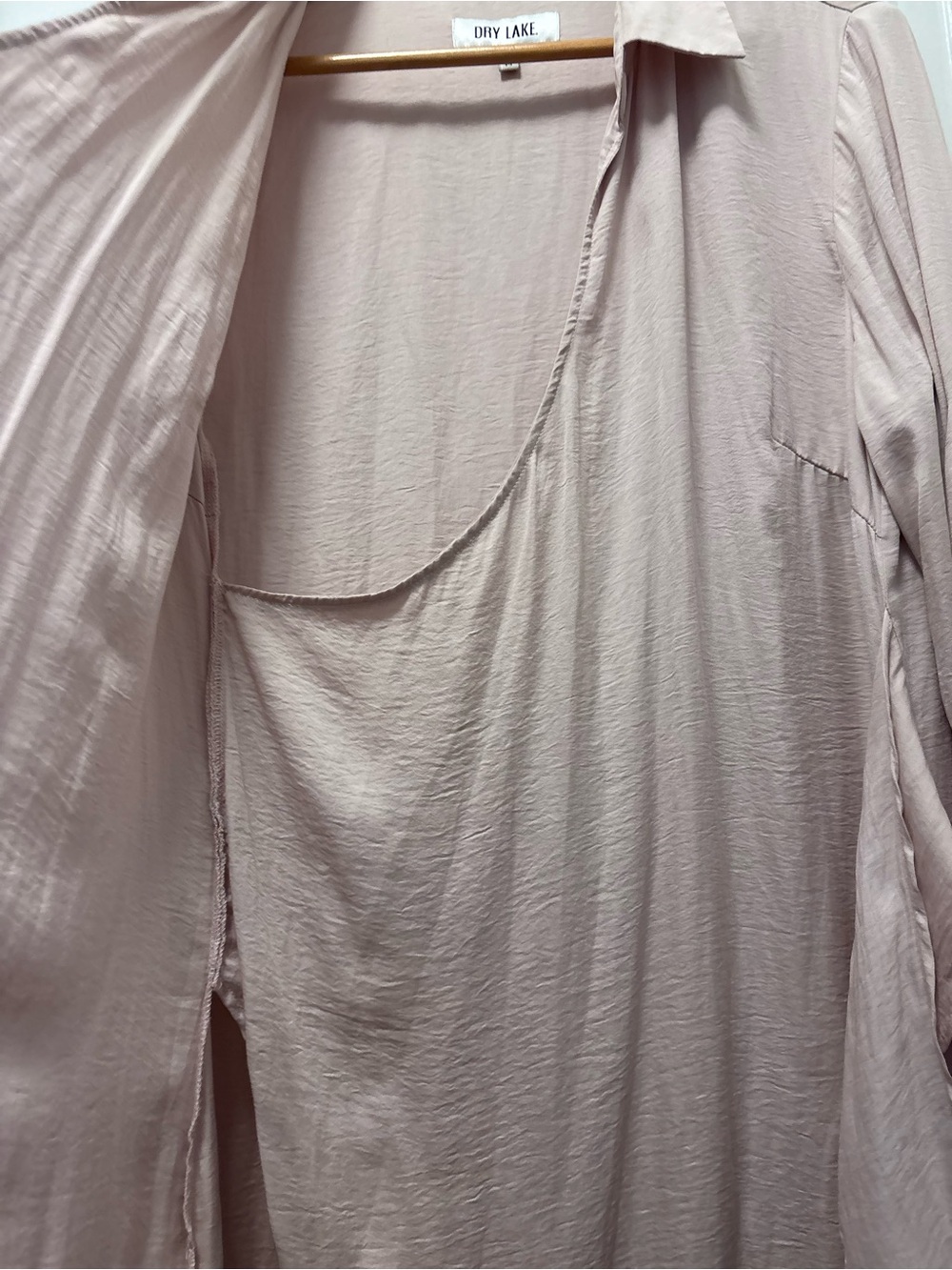 Wrap Shirt Dress in Mauve Blush - Picture 11 of 11
